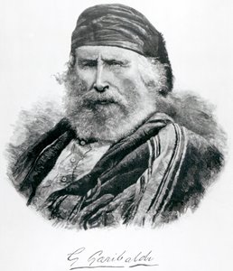 Retrato de Giuseppe Garibaldi de Italian School